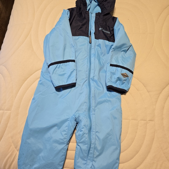 Columbia Light and Dark Blue Snowsuit - Picture 1 of 5